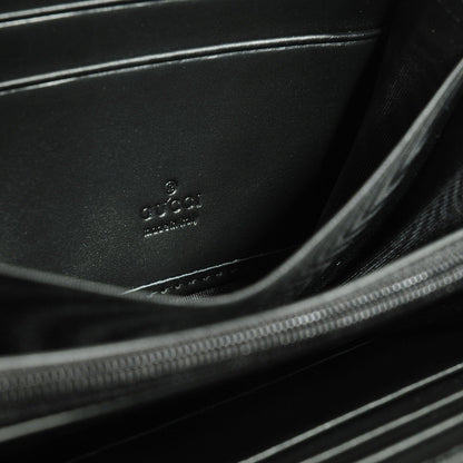 Gucci Single Zipper Handbag Black 20x10cm