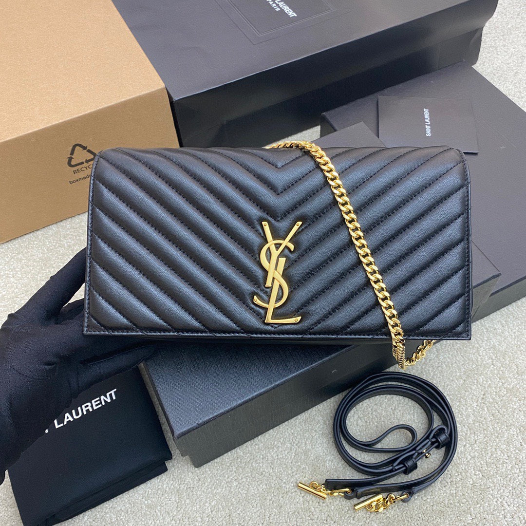 YSL Kate 99 Leather Shoulder Bag 26 x 13.5 x 4.5 cm